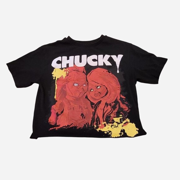 Reason x Chucky Tops - Reason x Chucky Small Crop Top Graphic Tee